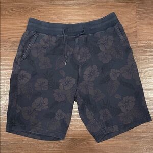 Uniqlo Navy Floral Athletic Shorts